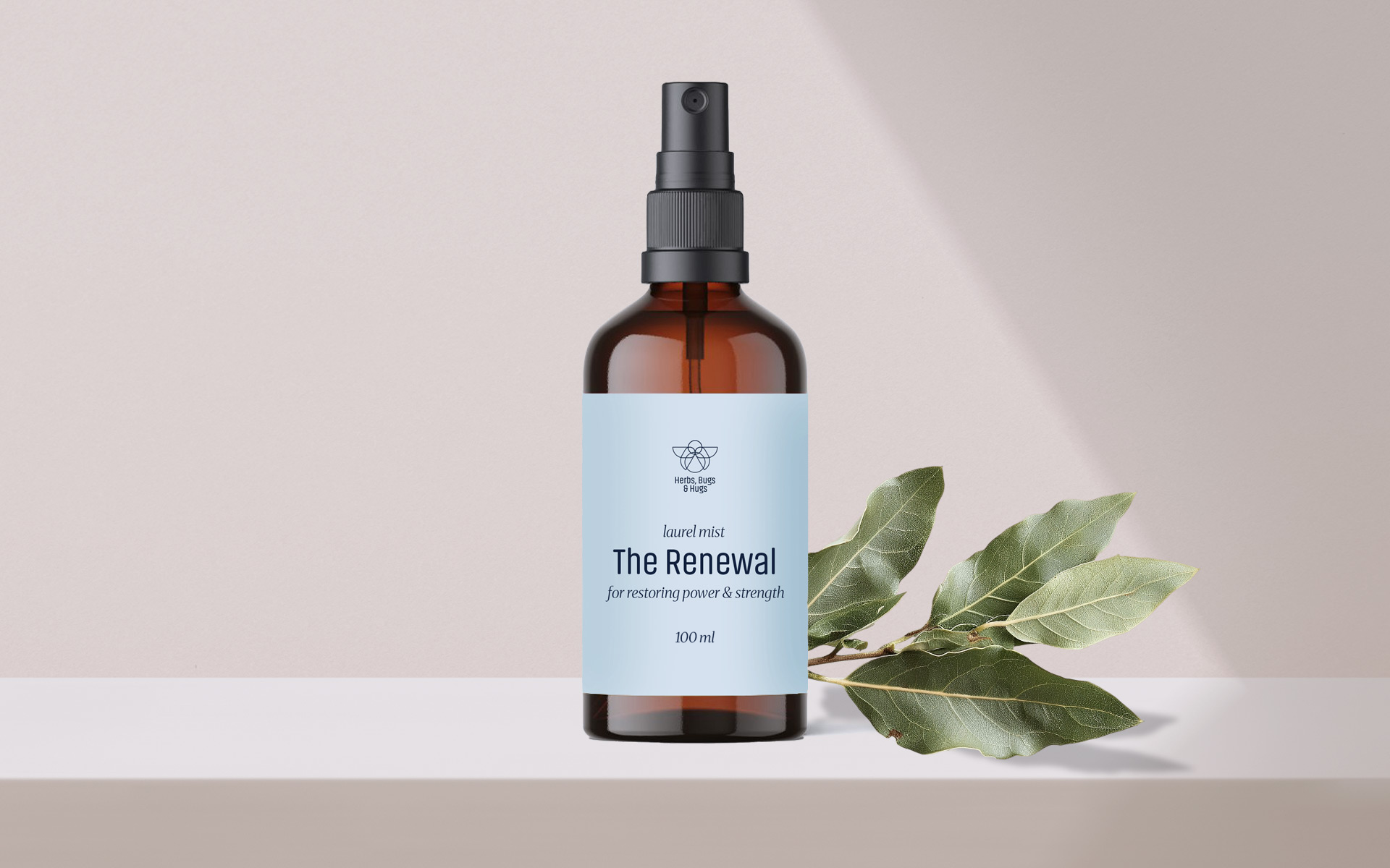 The Renewal Mist – Laurel Hydrolat (For Restoring Power & Strength), 100ml