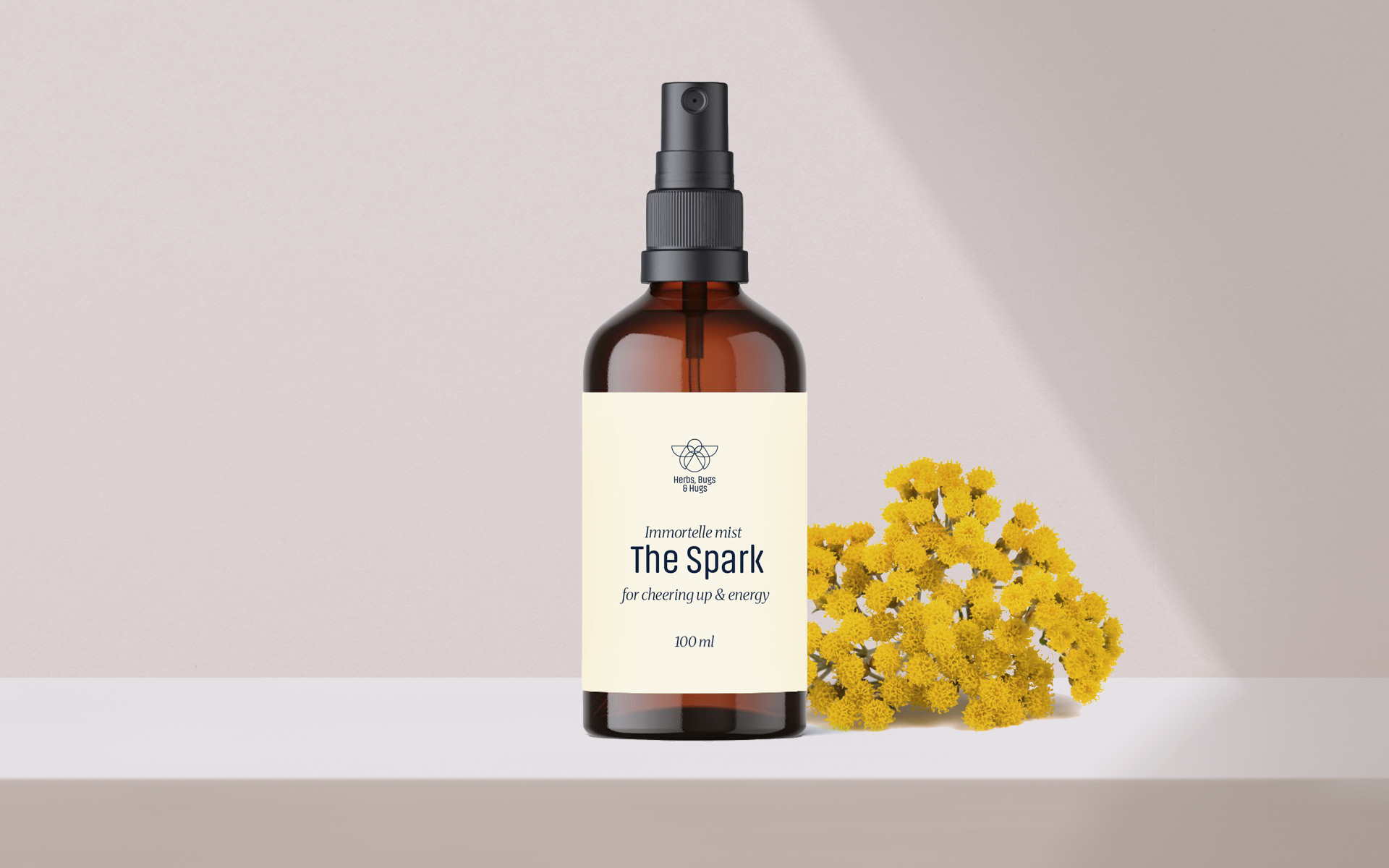 The Spark Mist – Immortelle Hydrolat (For Cheering Up & Energy), 100ml